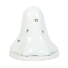 Load image into Gallery viewer, Ceramic Ghost Tealight and Incense Cone Holder