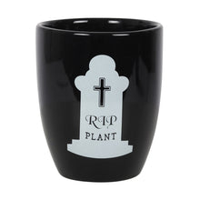 Load image into Gallery viewer, RIP Plant Gothic Plant Pot Goth Homeware