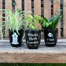Load image into Gallery viewer, RIP Plant Gothic Plant Pot Goth Homeware