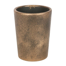 Load image into Gallery viewer, Gothic Triple Moon Bronze Terracotta Plant Pot by Lisa Parker