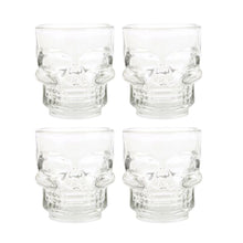 Load image into Gallery viewer, Set of 4 Skull Shot Glasses Set