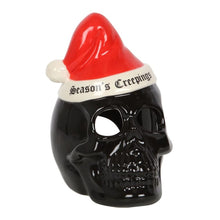 Load image into Gallery viewer, Seasons Creepings Skull Tealight Holder Goth Homeware