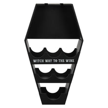 Load image into Gallery viewer, 'Witch Way to the Wine?' Coffin Wine Shelf
