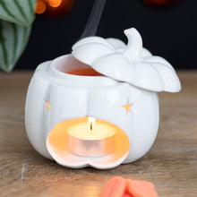 Load image into Gallery viewer, White Pumpkin Oil Burner Homeware