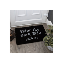 Load image into Gallery viewer, Black 'Enter The Dark Side' Coir Doormat