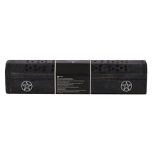 Load image into Gallery viewer, Pentagram Wooden Black Pepper Incense Box Set