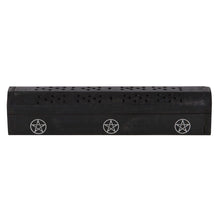 Load image into Gallery viewer, Pentagram Wooden Black Pepper Incense Box Set