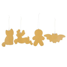 Load image into Gallery viewer, Set of 4 Creepy Skeleton Cookie Ornaments