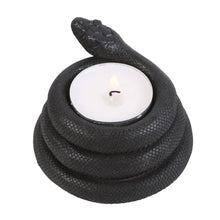 Load image into Gallery viewer, Snake Tealight Candle Holder Gothic Homeware