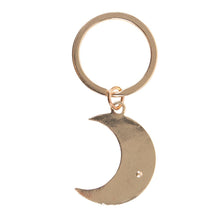 Load image into Gallery viewer, Moon Phase Crescent Enamel Keyring
