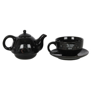 The Fortune Teller Tea For One Tea Set Goth Homeware