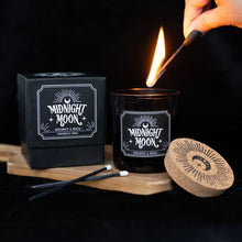 Load image into Gallery viewer, Gothic Decor &#39;Midnight Moon&#39; Bergamot &amp; Neroli Scented Candle
