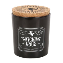 Load image into Gallery viewer, Gothic &#39;Witching Hour&#39; White Sage Scented Candle
