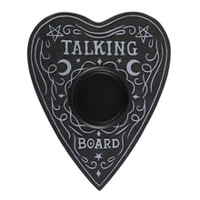 Load image into Gallery viewer, Gothic Homeware Talking Board Tealight Black Candle Holder
