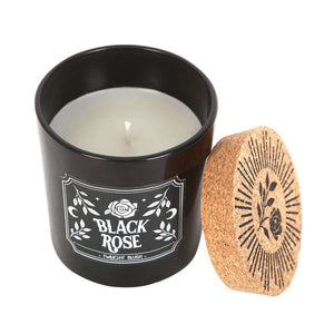 Gothic Black Rose Fragranced Twilight Blush Candle