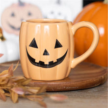 Load image into Gallery viewer, Jack-o&#39;-Lantern Pumpkin Shaped Mug
