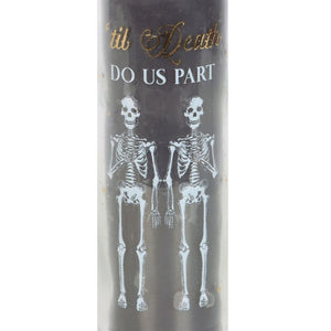Gothic Decor 'Til Death Do Us Part' Amber Noir Fragranced Tube Candle