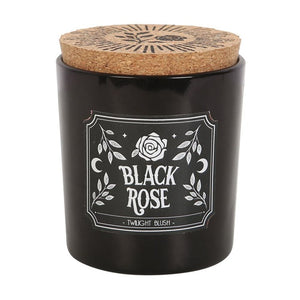 Gothic Black Rose Fragranced Twilight Blush Candle