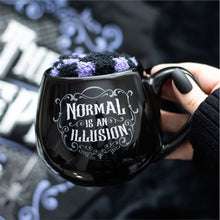 Load image into Gallery viewer, Normal is an Illusion Gothic Mug and Socks Set
