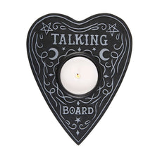 Load image into Gallery viewer, Gothic Homeware Talking Board Tealight Black Candle Holder
