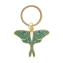 Load image into Gallery viewer, Witchy Luna Moth Keyring
