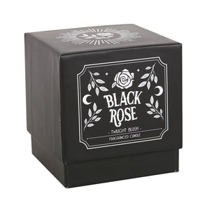 Gothic Black Rose Fragranced Twilight Blush Candle