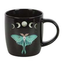 Load image into Gallery viewer, Gothic Homeware Black Luna Moth Witchy Mug
