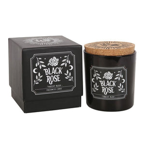 Gothic Black Rose Fragranced Twilight Blush Candle