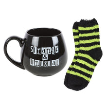 Load image into Gallery viewer, Strange &amp; Unusual Mug and Socks Set
