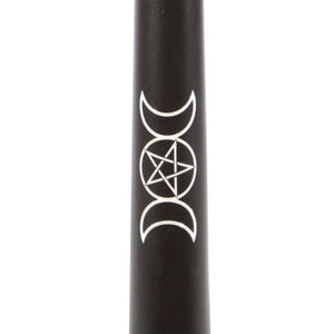 Set of 3 Black Magic Triple Moon Taper Candles