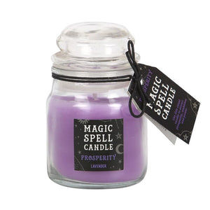 Lavender Scented 'Prosperity' Spell Candle Jar