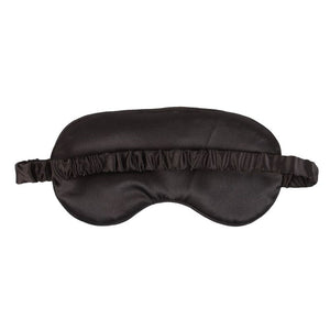 Gothic I'm Not a Morning Person Black Satin Sleep Mask