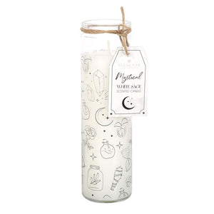 Witchy Mystical White Sage Scented Tube Candle