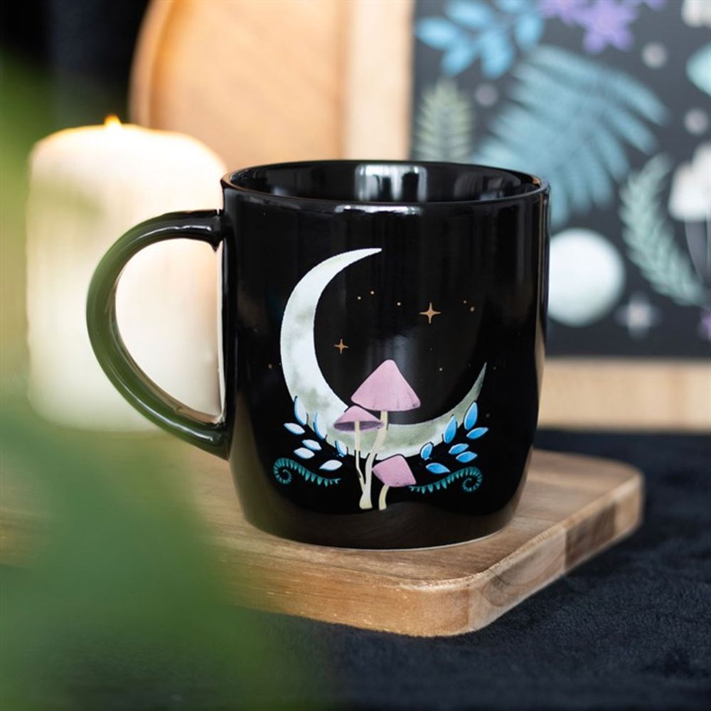 Gothic Mushroom Forest Mystical Moon Mug