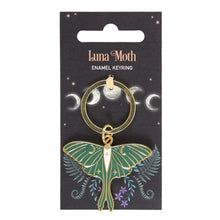 Load image into Gallery viewer, Witchy Luna Moth Keyring
