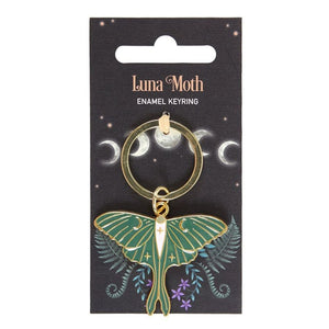 Witchy Luna Moth Keyring