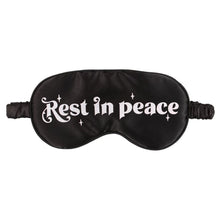 Load image into Gallery viewer, Gothic &#39;Rest in Peace&#39; Satin Sleep Mask
