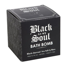 Load image into Gallery viewer, Goth Dark Depths Black Charcoal Bath Bomb
