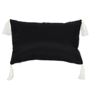 40cm Black Triple Moon Cushion