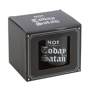 Not Today Satan Mug Goth Homeware