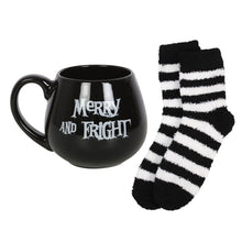 Load image into Gallery viewer, Merry and Fright Mug and Socks Set Goth Home Decor
