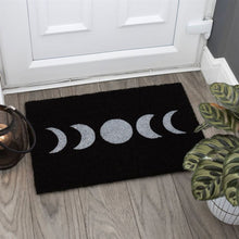 Load image into Gallery viewer, Black Moon Phase Doormat
