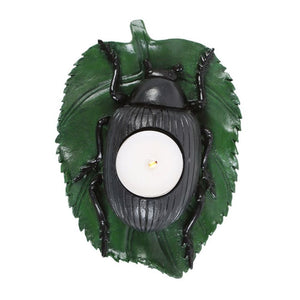 Beetle Tealight Candle Holder Goth Homeware