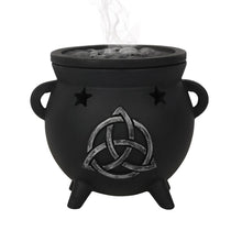 Load image into Gallery viewer, Triquetra Cauldron Incense Cone Holder Goth Homeware
