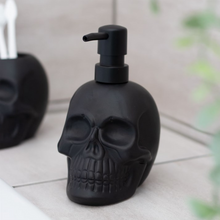 Load image into Gallery viewer, Black Skull Soap Dispenser
