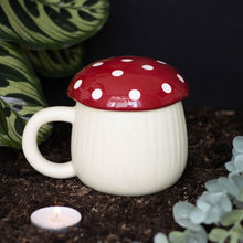 Load image into Gallery viewer, Mushroom Shaped Mug Whimsical Witchy Decor
