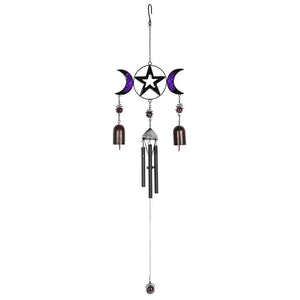 Triple Moon Windchime with Bells