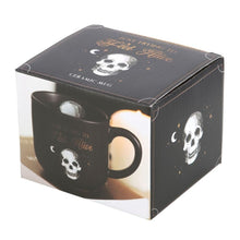 Load image into Gallery viewer, Trying To Feel Alive Skull Black Mug Gothic Homeware
