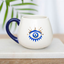 Load image into Gallery viewer, All Seeing Eye Rounded Mug Witchy Boho Decor
