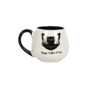 Magic, Coffee & Cats Rounded Mug